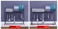 China Stainless Steel Bowls And Chopsticks Storage Rack Above The Sink 30KG Limit for sale