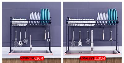 China Estante del almacenamiento de los cuencos de acero inoxidables y de los palillos de la pintura que cuece sobre el fregadero en venta