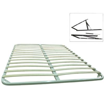 China Storage Bed King Style Folding Bed Frame Gas Lift British STOOL BED FRAME for sale