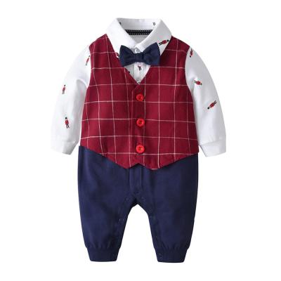 China Mudkingdom Flase Two Newborn Rompers Overalls Fake Infant Outfits Best Outfits Baby Boy Clothes for sale