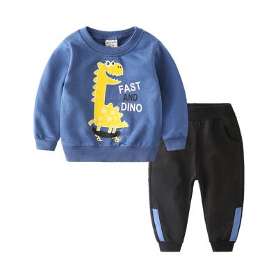 China Mudkingdom Casual Kids Animal Sweater Kids Boys Sports Wear 2PCS Autumn Long Sleeve Tracksuit Baby Boy Clothing Sets For 3-8 Years for sale