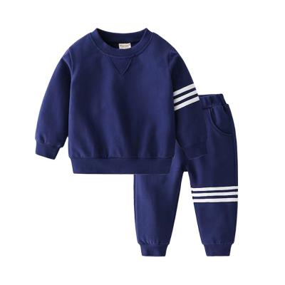 China Mudkingdom Autumn Pullover Baby Plain Sport Sweater Clothing Sets Casual Baby Clothes Wholesale Baby Tracksuit Jogging Pants For Kids for sale