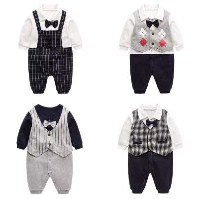 China Mudkingdom Ins Style Eco-friendly Washable Breathable Newborn Kids Warm Autumn Baby Clothes Wholesale Baby Romper for sale