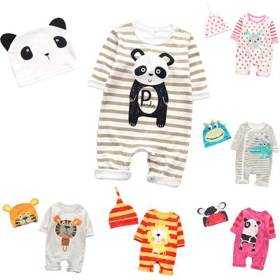 China Mudkingdom 100% Cotton Wholesale 100% Cotton Baby Clothes Soft Elegant Baby Long Sleeve Romper Set Baby Romper for sale