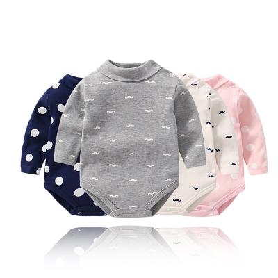 China Longsleeve Mudkingdom Knitted Toddler Turtle Neck Clothes Girls/Baby Rompers Newborn Boys Clothes for sale