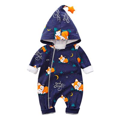 China Eco-Friendly Washable Breathable Newborn Animal Cartoon Clothes Mudkingdom Long Sleeve Girl/Boy Rompers And Overalls for sale