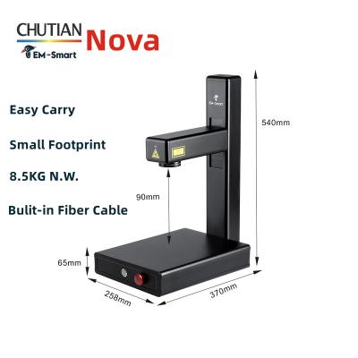 China 20w 30w handheld portable desktop fiber laser marker machine for plastic metal for sale