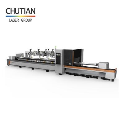 China Tube laser cutting 1500w 3000w metal pipe cnc fiber laser cutting machine with nest software for sale