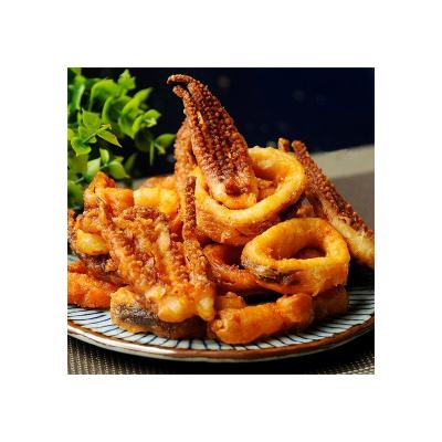 China Fried Snacks Deep Fried Hot Grilled Fresh Frozen Squid Tentacles And Rings Iron Dish Pre-made Squid Products for sale