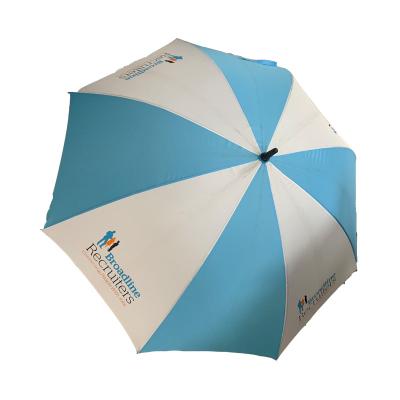 China Special Customized Large Subway Long Shaft Custom Golf Umbrella With Long Handle for sale