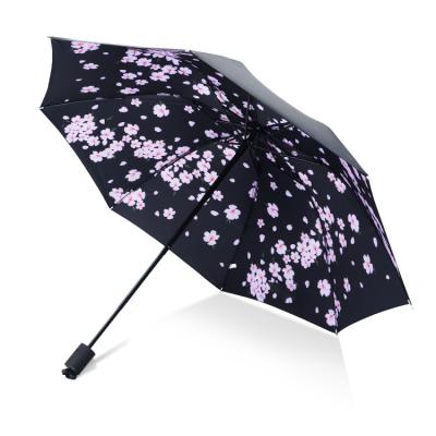 China High Quality Factory Size Wholesale Quality Custom Logo Colorfull 3 Times Umbrella With Printing For Promotion for sale