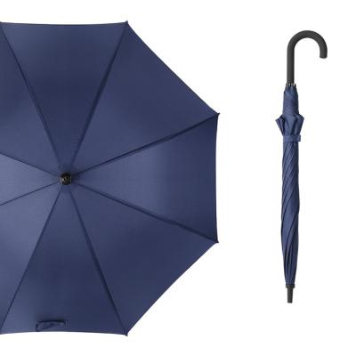 China Custom Durable Pongee Business 23Inch Upright Umbrella With Double Grooves for sale