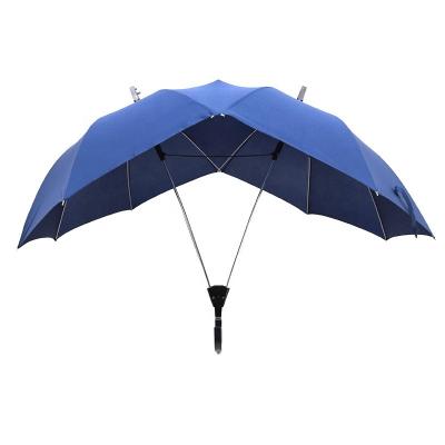 China All In 1 Promotional New Product Double Shaft Twins Lover Couples Umbrella for sale