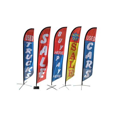 China Custom Advertising Flying Flag and Banners FLYING Beach Flag Banner Promotion Feather Flag Flying for sale