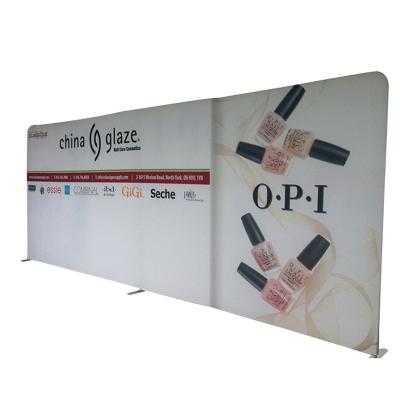 China Flame Resistance 20Ft Stretch Wall Tube Pop Up Custom Backdrop Fabric Trade Show Tension Fabric Display for sale