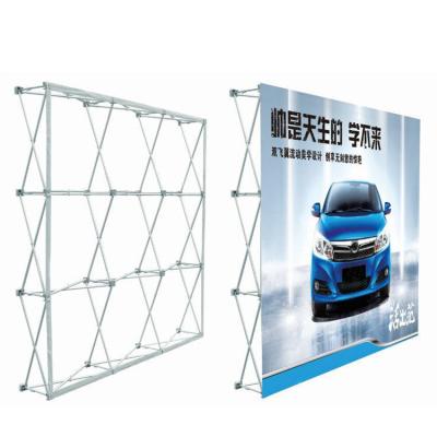 China Pop Up Fabric Tension Backdrop Banner Portable Stand Wall Display Booth Exhibit Display Upright Display For Trade Show for sale