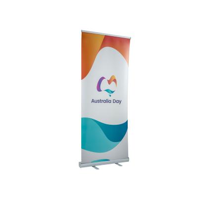 China Exhibition. Advertising. Trade fair. Easy Promotion And Folding Horizontal Foil Roll Stand Banner Stand for sale