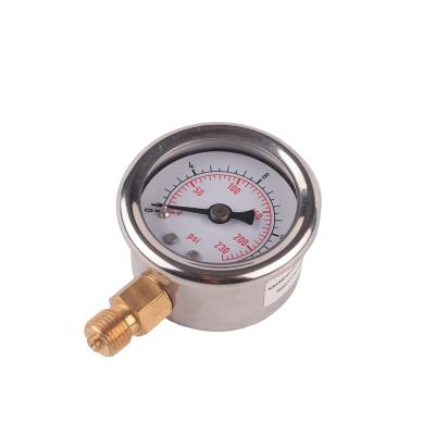 China kl.1.6 Glycerin Filled Pressure Gauge Pressure Gauge 63mm 1.5