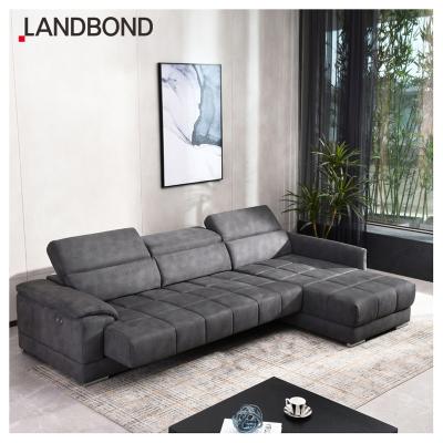 China Unique Multi-Functions Super Loading Capacity Electric L Shape New Design Living Room Furniture Home Couch Sofa Set for sale