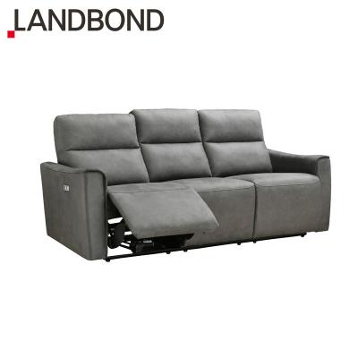 China Modern Luxury Fabric Sofa Design With Electric Recliner Recliner 3 Seater Home Furniture Multifunctional Living Room for sale