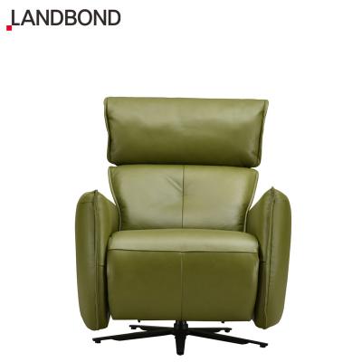 China Manual European Italy Sofa Set Custom Sofa Chair Recliner Recliner Function Home Living Room Leather Manual Modern Furniture for sale