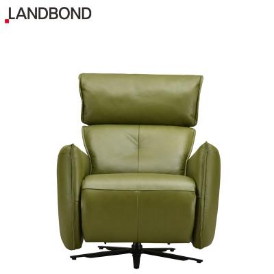 China Function Manual Adjustable Headrest Recliner Recliner Works Forest Green Living Room Furniture Single Chair Outdoor Sofa for sale