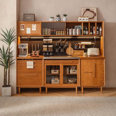 China Large Capacity Home Kitchen Expandable Modern Wood Furniture Storage Nordic Luxury Vintage Sideboard for sale