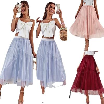 China 2022 Anti-static Influencer Western Pink Big Skirt With Elegant Skirt for sale