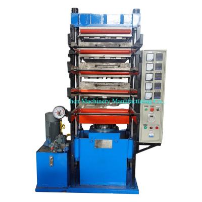 China Rubber Tile Vulcanizing 50T Rubber Tiles Making Machine / Rubber Powder Mat Vulcanizing Machine for sale