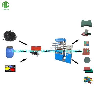 China Rubber Tile Making Equipment For The Production Of Rubber Flooring Mats / Rubber Tile Making Machine for sale