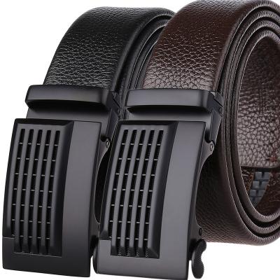 China Genuine Cowhide 3.5cm Mens Fashion Buckle First Class Automatic Leather Belt LY36-21701-5 for sale