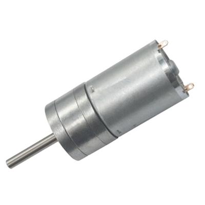 China DH-25GA370 Long Shaft 25mm Metal Gear CW CCW 6V 12V 24V DC Gear Drip Proof Low Speed ​​Motor for sale