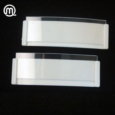 China Reusable White Blank Plastic Magnetic Name Badge for Office for sale