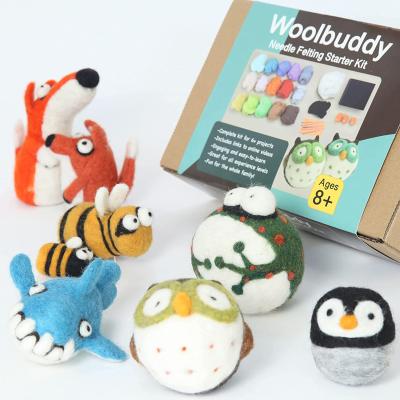 China Needle Felt DIY Vibrating Craft Animals DIY Handmade Needle Felting Craft Starter Kit for Beginners Adult and Kids for sale