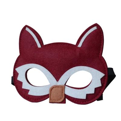 China Kids Gift Birthday Halloween Christmas Costumes Cheap Dress-up Party Supplies Kids Gift Fox Felt Animal Masks for sale