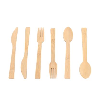 China Kitchen Tableware Set Vendor Supply Disposable Bamboo Portable Cute Kids Disposable Cutlery For Cake Table Fruit for sale