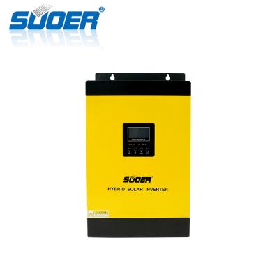 China Suoer Solar Power System 3000VA 24v 230v Off Grid Inverter Pure Sine Wave Output AC to DC Converter Solar Power System Hybrid Solar Power Inverter for sale