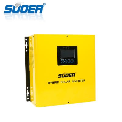 China Suoer Inverter 1000VA 12V Low Frequency Hybrid Pure Sine Wave Power Inverter 400*370*1700MM for sale