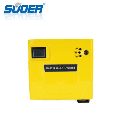 China SUOER 2400VA 24V Modified AC Solar Charger Hybrid Sine Wave Inverter PWM Controller Solar Inverter 36*15*33CM for sale