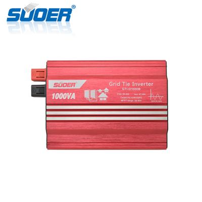 China Suoer 1000VA 1kva On Grid Inverter 1000VA Photovoltaic Inverter Ratings Grid Tie Solar Inverter 35*27*14.5cm for sale