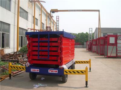 China 8m mobile electric scissor lift / hydraulic scissor lift platform for sale