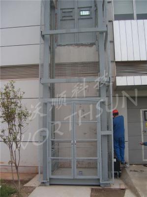 China 10t Guide Rail Freight Elevator hydraulic cargo platform lift for sale