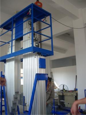 China Electric Aerial Work Platform / Four Mast Aluminum Alloy Manlift Platform for sale