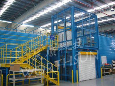 China 20m hydraulic guide rail Vertical Cargo Lift platform CE / ISO for sale