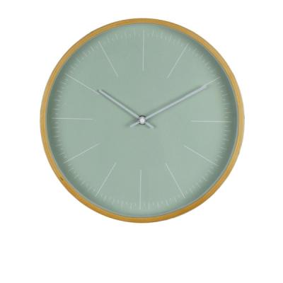 China Design Nordic Style Raymons Indicator Wooden Decoration Round Quartz 12 Inch Wall Clock for sale