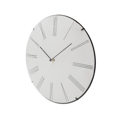 China Antique Style Raymons 30cm Home Decor Round Black Quartz Wall Clock White Wandklok for sale