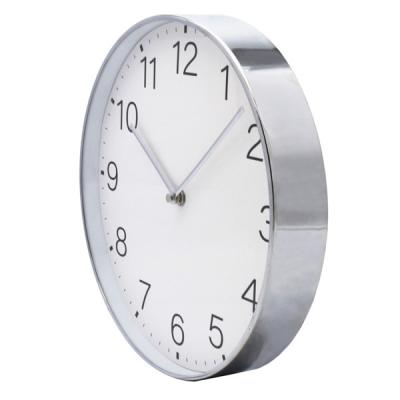 China Latest 28cm Original Minimalist Original Metal Case Aluminum Needle Round Digital Wall Clock for sale