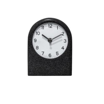 China 12 Hours Show Wholesale Raymons Terrazzo Dial Clock 4.7-5.3 Inch Home Decoration Quartz Table Clock With Customized Logo for sale