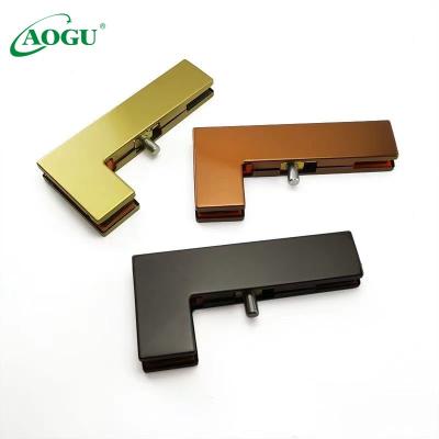 China Factory maker modern bottom and top corner center stainless steel hardware patch fitting for glass door for sale