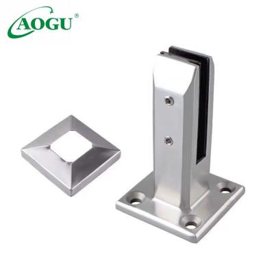 China Modern hot sale balcony clamp glass spigot glass railing hold down stainless steel spigot glass railing for sale